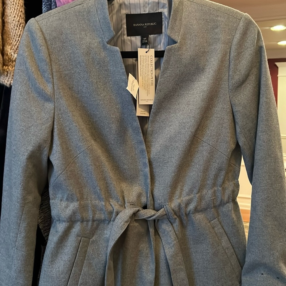 Banana republic beautiful gray coat in 6P